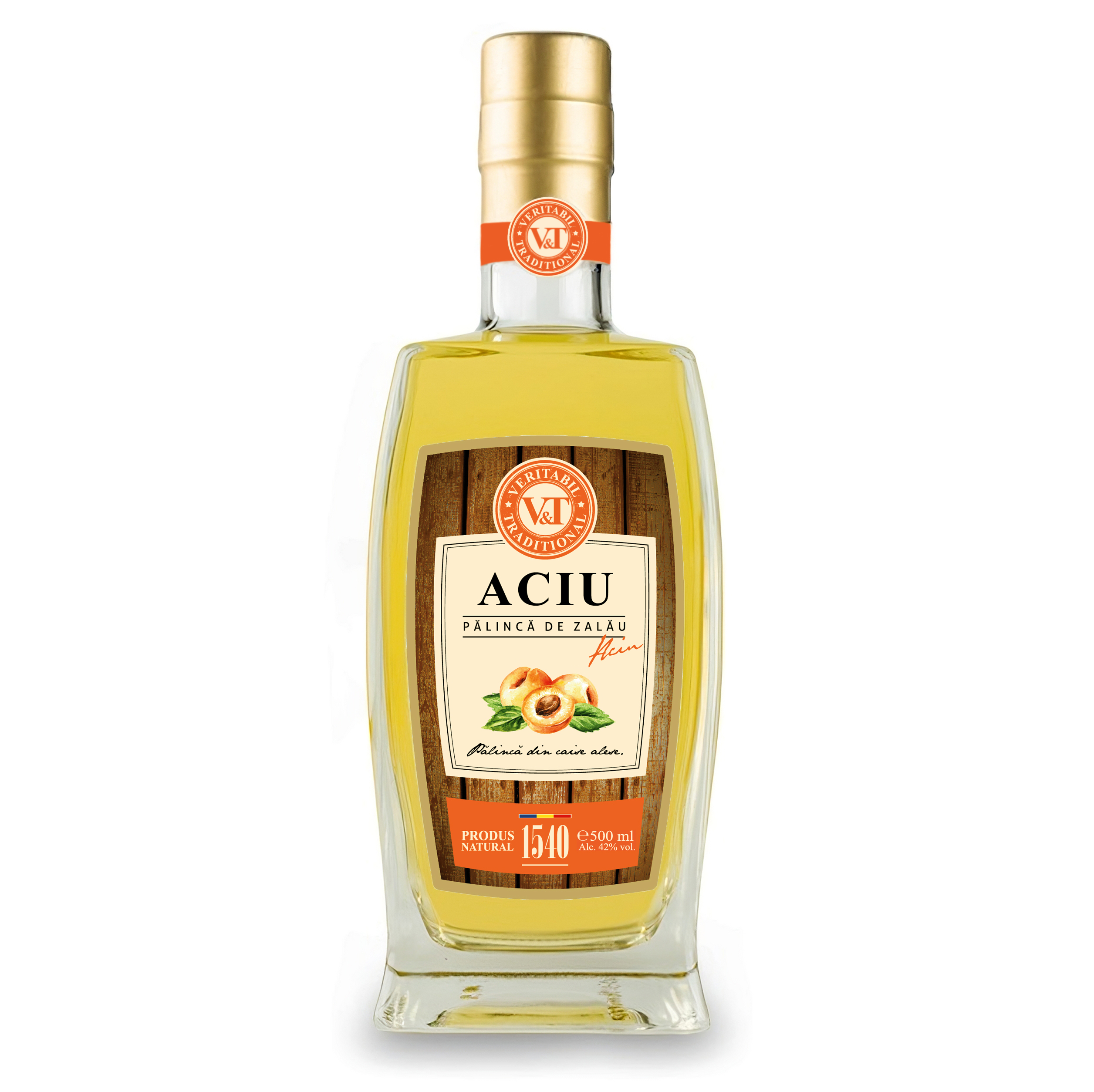 Pălincă de Zalău ACIU - CAISE 200 ml 42% ALC/VOL